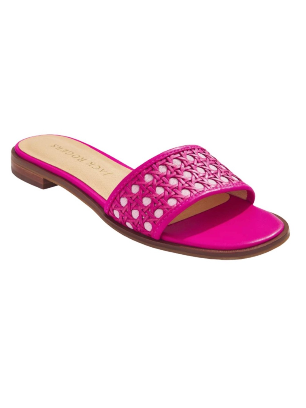 Jack Rogers Hot Pink Woven Slide Sandal size9